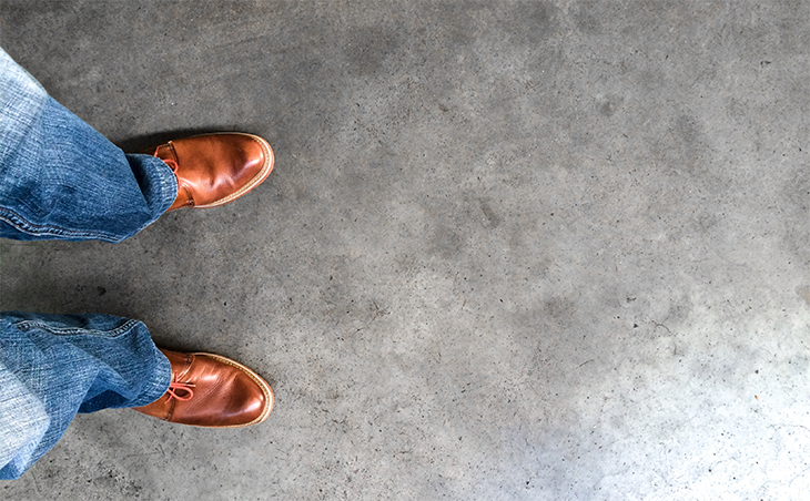 Standing on Concrete Floor